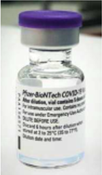 Bild von 1 Vial Comirnaty Impfstoff (ohne Zubehör, ohne Etiketten)